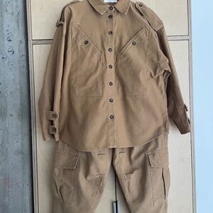 Maria Cher Co-ord Set in Khaki